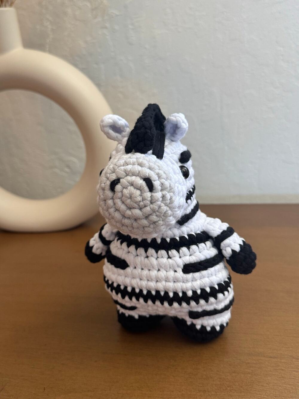 *Pre-Made Plushie* Woobles Jasper the Zebra Large Collectible Crochet Animal